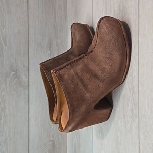 Kork-Ease Women Sagano Suede Mary Jane Clog Mules shoes sz 9M